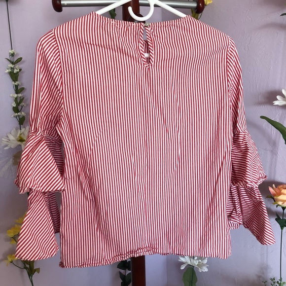Beachlunchlounge red and white striped blouse - Picture 2 of 3